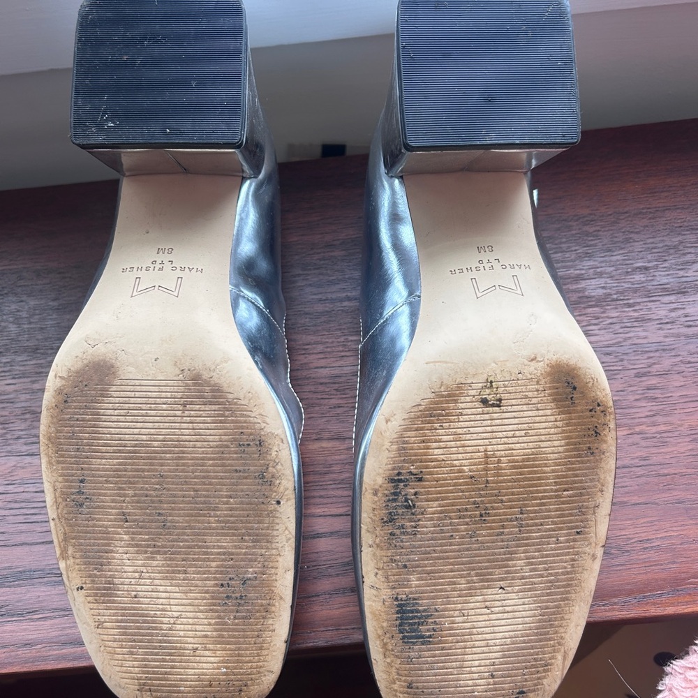 Silver Mary Janes - Picture 3 of 4